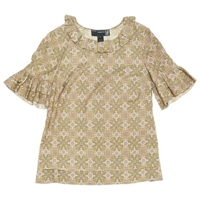 Pre-owned Marc Jacobs Silk Top In Green