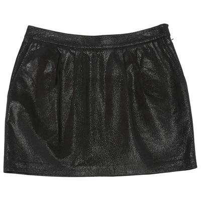 Pre-owned L Agence Mini Skirt In Black