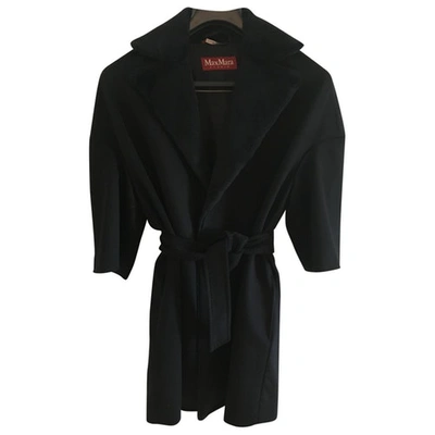 Pre-owned Max Mara Cashmere Coat In Black
