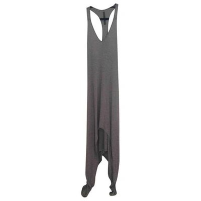 Pre-owned Enza Costa Maxi Dress In Grey