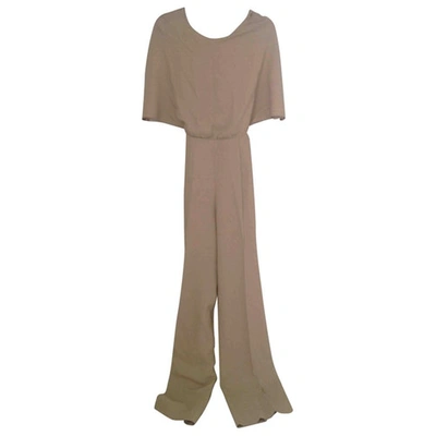 Pre-owned Valentino Jumpsuit In Beige