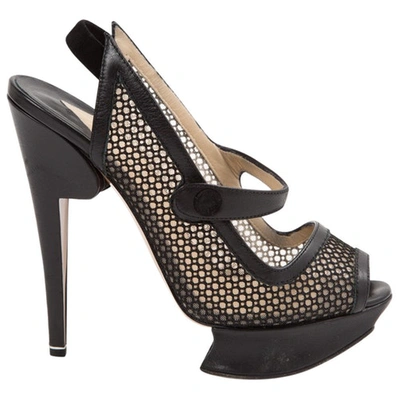 Pre-owned Nicholas Kirkwood Leather Heels In Black