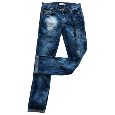 Pre-owned Pierre Balmain Blue Cotton - Elasthane Jeans