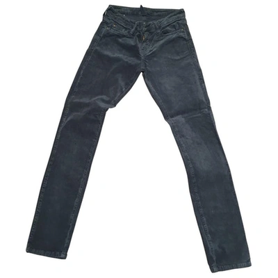 Pre-owned Acquaverde Slim Jeans In Anthracite