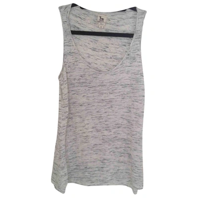 Pre-owned L Agence Grey Cotton Top