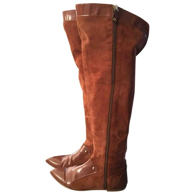 Pre-owned Just Cavalli Leather Boots