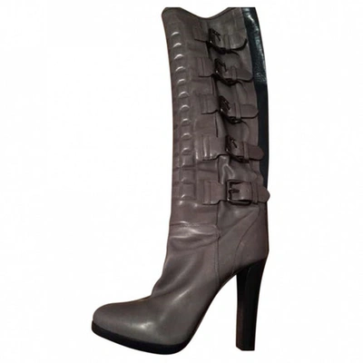 Pre-owned Reed Krakoff Leather Boots In Grey