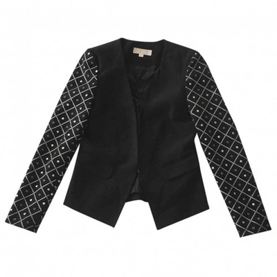 Pre-owned Michael Kors Black Polyester Jacket