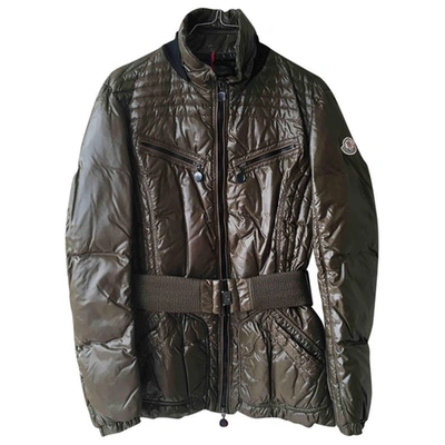 Pre-owned Moncler Biker Jacket In Green