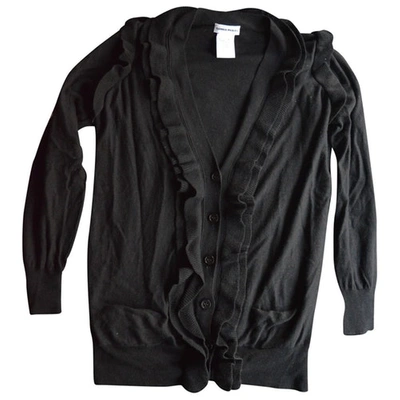 Pre-owned Sonia Rykiel Long Wool Cardigan In Black