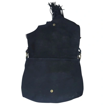 Pre-owned Emanuel Ungaro Velvet Handbag In Black