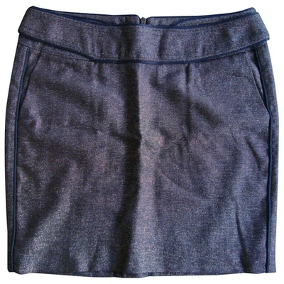 Pre-owned Zadig & Voltaire Wool Mini Skirt In Blue