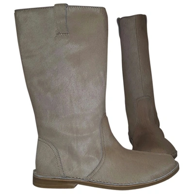 Pre-owned Tatoosh Beige Leather Boots