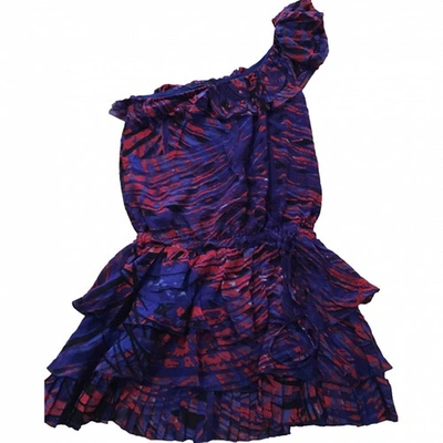 Pre-owned Pinko Silk Mini Dress In Multicolour