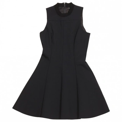 Pre-owned Theyskens' Theory Mini Dress In Black