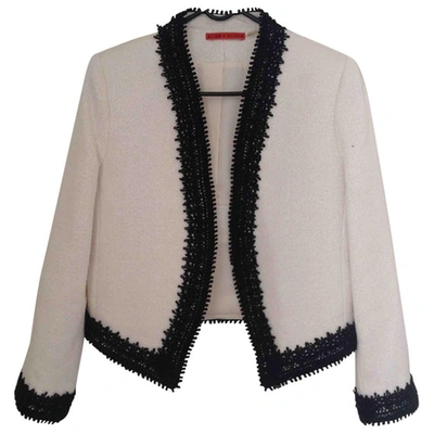 Pre-owned Alice And Olivia White Cotton Jacket