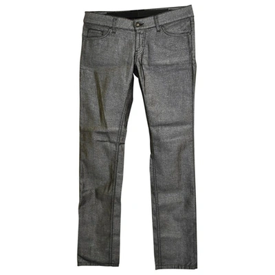 Pre-owned Hugo Boss Straight Jeans In Silver