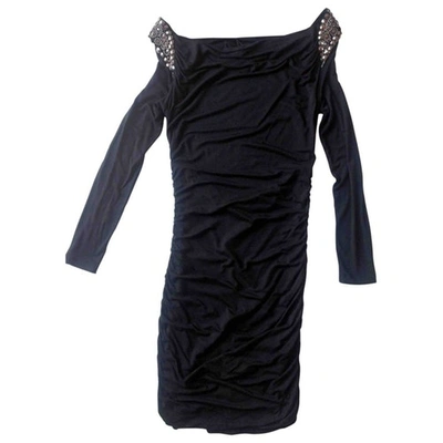 Pre-owned Philipp Plein Mid-length Dress In Black