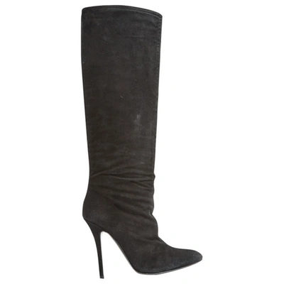 Pre-owned Balmain Boots In Black