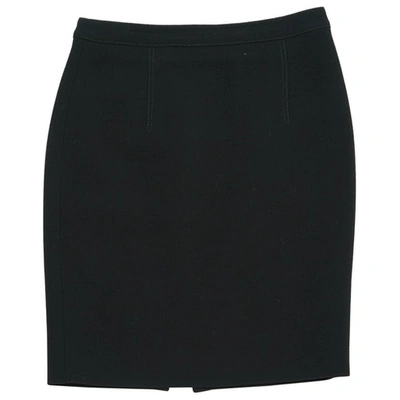 Pre-owned Andrew Gn Wool Skirt In Black