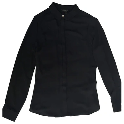 Pre-owned Ted Baker Silk Shirt In Black