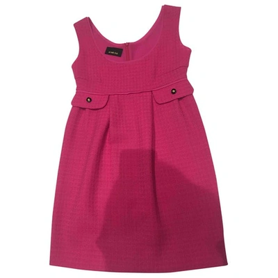 Pre-owned Jo No Fui Wool Mini Dress In Pink