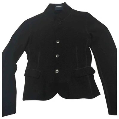 Pre-owned Aspesi Wool Blazer In Black
