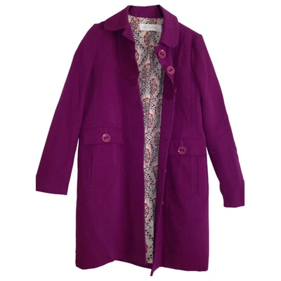 Pre-owned Cacharel Coat In Purple