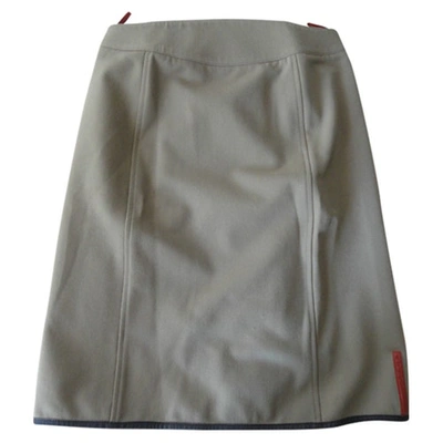 Pre-owned Prada Brown Cotton Skirt