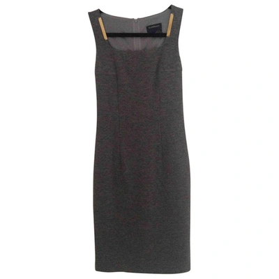 Pre-owned Roberto Cavalli Mini Dress In Grey