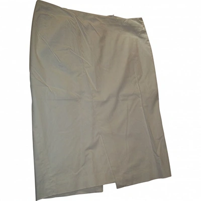 Pre-owned Jil Sander Mid-length Skirt In White