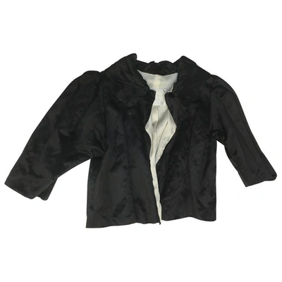 Pre-owned Lanvin Silk Short Vest In Black