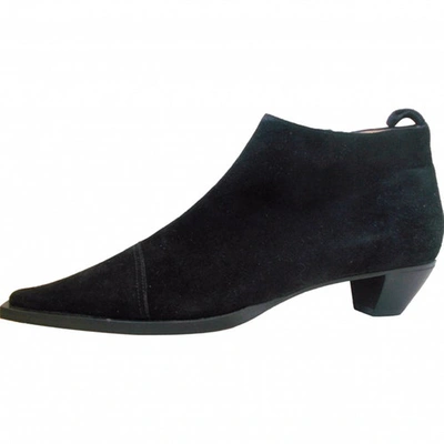 Pre-owned L'autre Chose Ankle Boots In Black