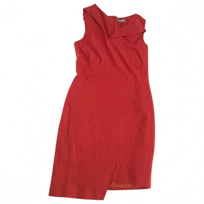 Pre-owned Osman Mini Dress In Red