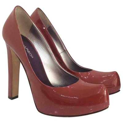 Pre-owned Dsquared2 Patent Leather Heels In Red