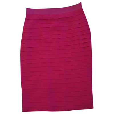 Pre-owned Carolina Herrera Silk Mid-length Skirt In Pink