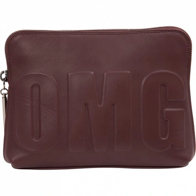 Pre-owned 3.1 Phillip Lim / フィリップ リム Leather Clutch In Burgundy