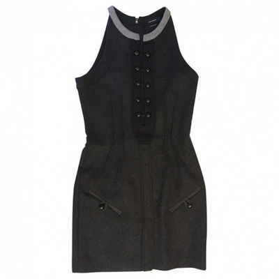 Pre-owned Isabel Marant Wool Mini Dress In Anthracite