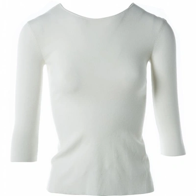 Pre-owned Theyskens' Theory Jumper In White