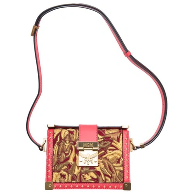Pre-owned Mcm Leather Crossbody Bag In Red