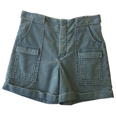 Pre-owned Chloé Blue Cotton Shorts