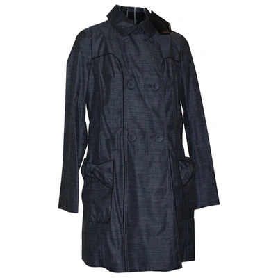 Pre-owned Paule Ka Trench Coat In Anthracite