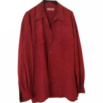 Pre-owned Equipment Silk Knitwear In Red