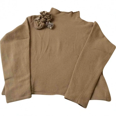 Pre-owned Burberry Cashmere Jumper In Camel