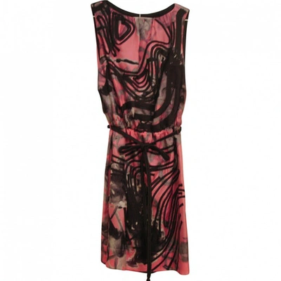 Pre-owned Robert Rodriguez Silk Mid-length Dress In Pink