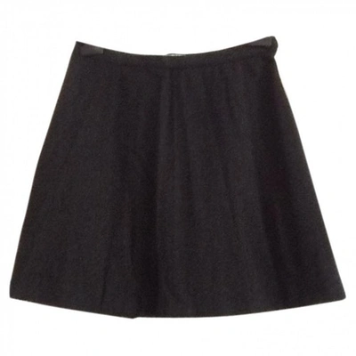 Pre-owned Philosophy Di Alberta Ferretti Wool Mini Skirt In Grey