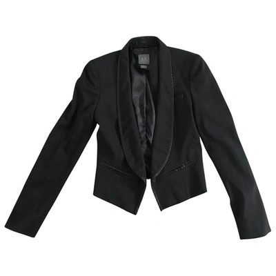 Pre-owned Armani Exchange Black Wool Jacket