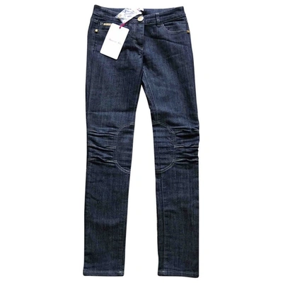 Pre-owned Blumarine Slim Jeans In Blue