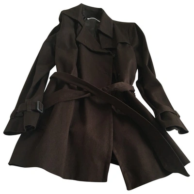Pre-owned Comptoir Des Cotonniers Trench Coat In Brown