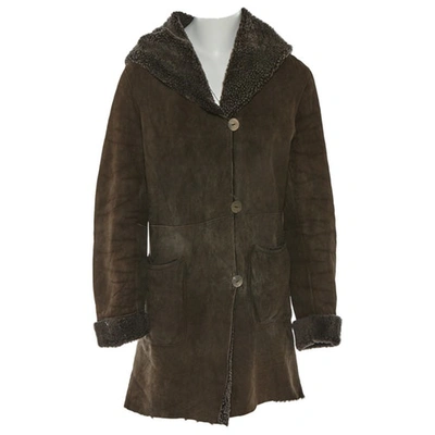 Pre-owned Sprung Frères Coat In Brown
